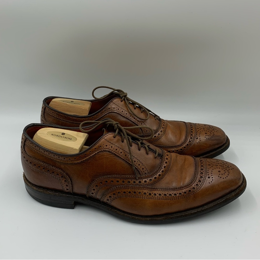 Allen Edmond strand cap toe Oxford dress shoes with Dianite.